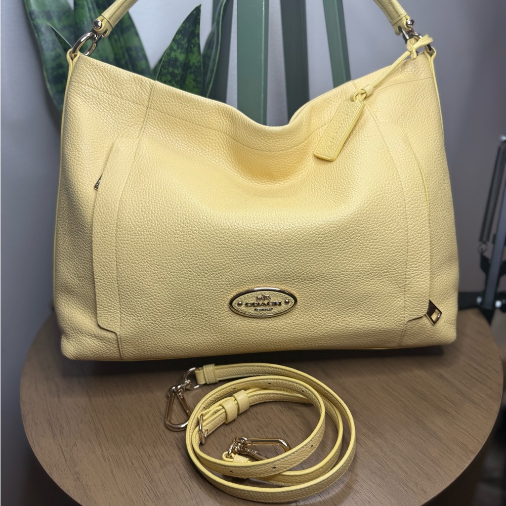 Coach Yellow Leather rare Scout Hobo